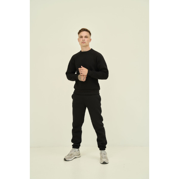 Флісовий чоловічий костюм Kangoo ComfyLine Set Чорний