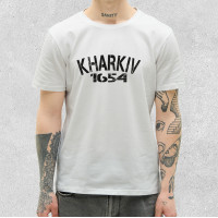 Футболка класична Kharkiv 1654 Біла