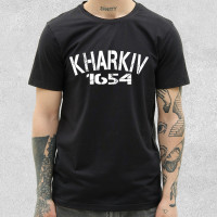 Футболка класична Kharkiv 1654 Чорна