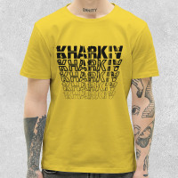 Футболка классическая Kharkiv FIV Желтая