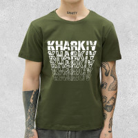 Футболка классическая Kharkiv FIV w Хаки