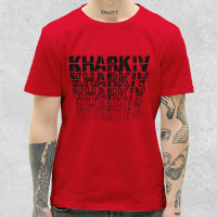 Футболка класична Kharkiv FIV bk Червона