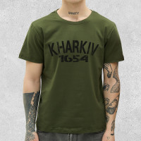 Футболка класична Kharkiv 1654 bk Хакі