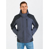 Куртка осінь-весна чоловіча KHIMS RD WindBlocker Графіт з чорним