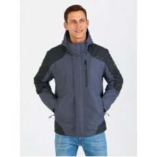 Куртка осінь-весна чоловіча KHIMS RD WindBlocker Графіт з чорним