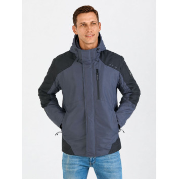 Куртка осінь-весна чоловіча KHIMS RD WindBlocker Графіт з чорним