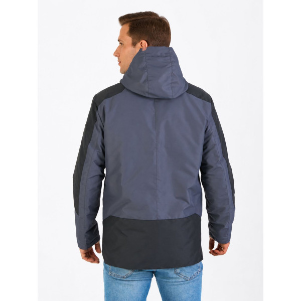 Куртка осінь-весна чоловіча KHIMS RD WindBlocker Графіт з чорним