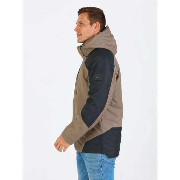 Куртка осінь-весна чоловіча KHIMS RD WindBlocker Бежева з чорним
