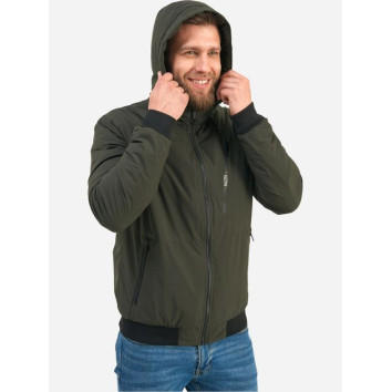 Куртка демісезонна з капюшоном чоловіча KHIMS RD FlexHood Хакі
