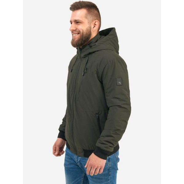 Куртка демісезонна з капюшоном чоловіча KHIMS RD FlexHood Хакі