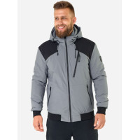Куртка демисезон с капюшоном мужская KHIMS RD FlexHood Серая