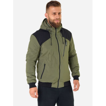Куртка демісезонна з капюшоном чоловіча KHIMS RD FlexHood Олива