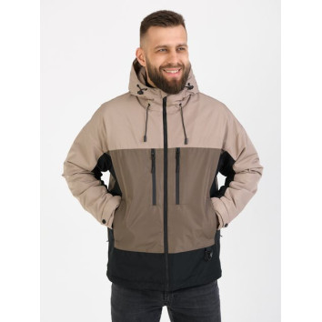 Куртка демісезонна чоловіча KHIMS RD Plaid Бежева