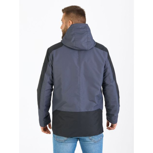 Куртка осінь-весна чоловіча KHIMS RD WindBlocker Графіт з чорним
