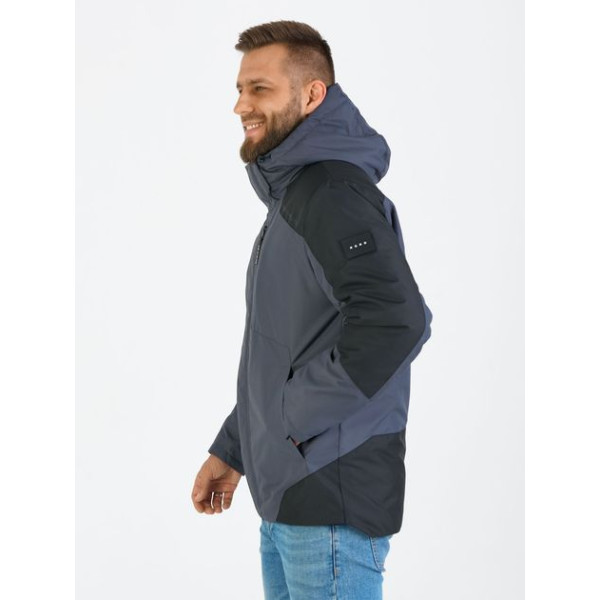 Куртка осінь-весна чоловіча KHIMS RD WindBlocker Графіт з чорним