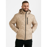 Куртка зимняя мужская KHIMS RD Embossed Бежевая