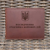 Набір обкладинок для для військового квитка та УБД Тризуб Коньяк