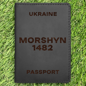 Обкладинка на паспорт Morshyn 1482 Чорна