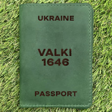 Обкладинка на паспорт valki 1646 Зелена