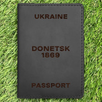 Обкладинка на паспорт Donetsk 1869 Чорна