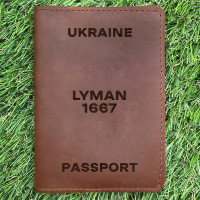 Обкладинка на паспорт Lyman 1667 Коньяк