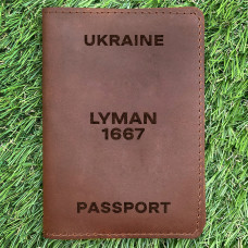 Обкладинка на паспорт Lyman 1667 Коньяк