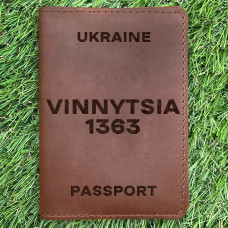 Обкладинка на паспорт Vinnytsia 1363 Коньяк