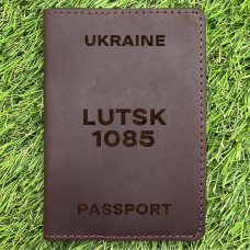 Обкладинка на паспорт Lutsk 1085 Шоколад