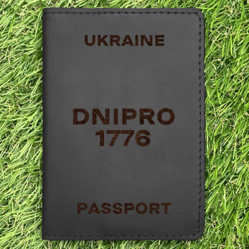 Обкладинка на паспорт Dnipro 1776 Чорна