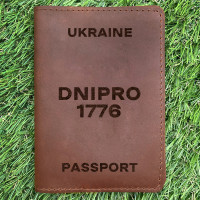Обкладинка на паспорт Dnipro 1776 Коньяк