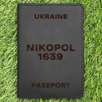 Обкладинка на паспорт Nikopol 1639 Чорна
