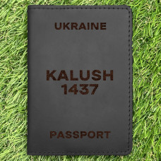 Обкладинка на паспорт Kalush 1437 Чорна