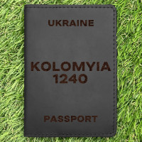 Обкладинка на паспорт Kolomyia 1240 Чорна