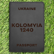 Обкладинка на паспорт Kolomyia 1240 Чорна