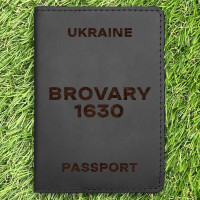 Обкладинка на паспорт Brovary 1630 Чорна