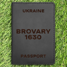 Обкладинка на паспорт Brovary 1630 Чорна