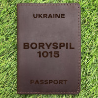 Обкладинка на паспорт Boryspil 1015 Шоколад
