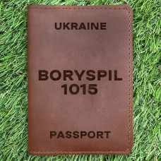 Обкладинка на паспорт Boryspil 1015 Коньяк