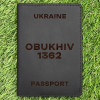 Обкладинка на паспорт Obukhiv 1362 Чорна