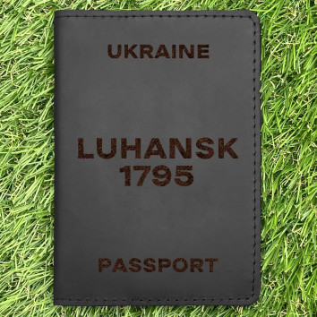 Обкладинка на паспорт Luhansk 1795 Чорна