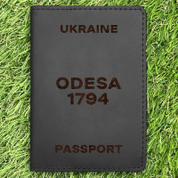 Обложка на паспорт Odesa 1794 Черная