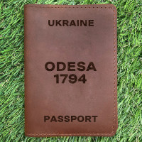Обкладинка на паспорт Odesa 1794 Коньяк