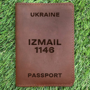 Обкладинка на паспорт Izmail 1146 Коньяк