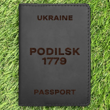Обкладинка на паспорт Podilsk 1779 Чорна