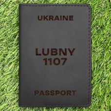 Обкладинка на паспорт Lubny 1107 Чорна