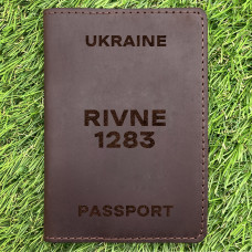 Обкладинка на паспорт Rivne 1283 Шоколад